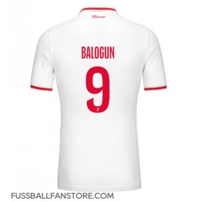 AS Monaco Folarin Balogun #9 Replik Heimtrikot 2024-25 Kurzarm